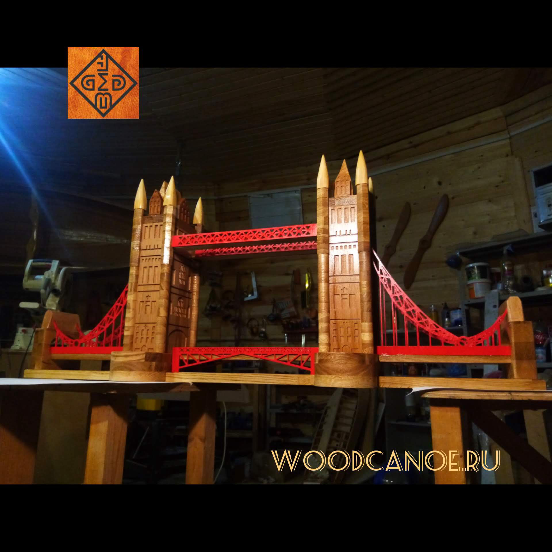 тауэрский мост из дерева модель